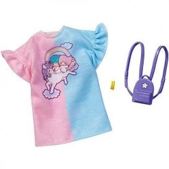 Mattel Barbie Fashion Pack Hello Kitty Little Twin Star Dress, Backpack And Cuff Bracelet