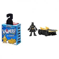 Imaginext DC Super Friends Slammers Vehicle & Mystery Figure Sets - GNN49 - Unopened Identified Blind Box ~ Batman Cassandra Cain Batgirl And Batmobile ~ Series 1