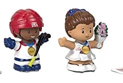 Toy Choo Choo Fisher-Price Little People Collector Team USA Winter Sports Set