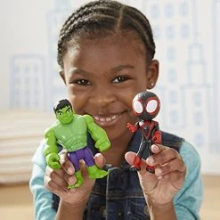 Toy Choo Choo Marvel Spidey And His Amazing Friends Hero Reveal 2-Pack,-Action Figures,-Mask Flip Feature, Miles Morales: Spider-Man And Hulk, 3 And Up