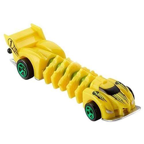 Mattel Hot Wheels Mutant Machines ~ Flexforce ~ Yellow And Green ~ BBY90 ~ Unique Slithering Action Car 4 Mattel Hot Wheels Mutant Machines ~ Flexforce ~ Yellow And Green ~ BBY90 ~ Unique Slithering Action Car