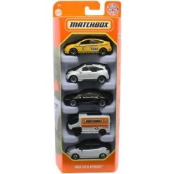 Mattel Matchbox MBX EV & Hybrid 5 Pack Set (1:64 Scale)