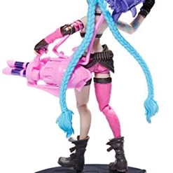 Toy Choo Choo All Toys League Of Legends, Official 4-Inch Jinx Collectible Figure With Premium Details And 2 Accessories, The Champion Collection, Collector Grade, Ages 12 And Up