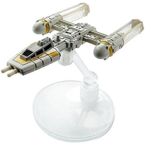 Hot Wheels Star Wars Rogue One Starship Vehicle, Y-Wing Gold Leader - Damaged Packaging 1 Hot Wheels Star Wars Rogue One Starship Vehicle, Y-Wing Gold Leader - Damaged Packaging