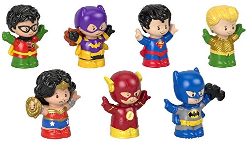Fisher-Price DC Super Friends Figure Pack By Little People DC Comics 4 Fisher-Price DC Super Friends Figure Pack By Little People DC Comics