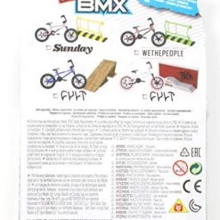 Spin Master Tech Deck BMX Freestyle Hits Cult Blue And Black Finger Bike With Wood Ramp Obstacle