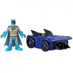 DC Comics Imaginext DC Super Friends Slammers Vehicle & Mystery Figure Sets - GNN49 - Unopened Identified Blind Box ~ Batman Adam West And Batmobile ~ Series 1