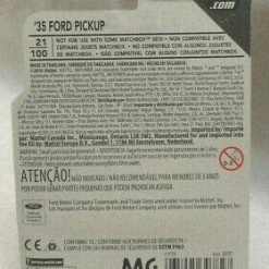 Matchbox 2019 MBX Construction 5/20 - '35 Ford Pickup (Green)