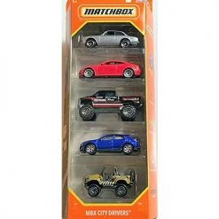 Matchbox MBX City Drivers 5 Pack Set (1:64 Scale)
