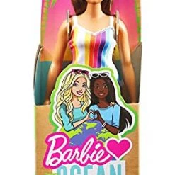 Barbie Loves The Ocean Beach-Themed Doll (11.5-inch Curvy Brunette), Made From Recycled Plastics, Wearing Fashion & Accessories, Gift For 3 To 7 Year Olds 11 Barbie Loves The Ocean Beach-Themed Doll (11.5-inch Curvy Brunette), Made From Recycled Plastics, Wearing Fashion & Accessories, Gift For 3 To 7 Year Olds