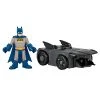 DC Comics Imaginext DC Super Friends Slammers Vehicle & Mystery Figure Sets - GNN49 - Unopened Identified Blind Box ~ Batman Super Friends & Batmobile ~ Series 1