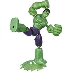 Avengers Marvel Bend And Flex Action Figure Toy, 6-Inch Flexible Hulk Figure, Includes Blast Accessory, For Kids Ages 4 And Up