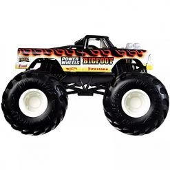 Hot Wheels Monster Trucks 1:24 Scale Vehicles, Collectible Die-Cast Metal Toy Trucks With Giant Wheels & Stylized Chassis, Gift For Kids Ages 3 Years Old & Up