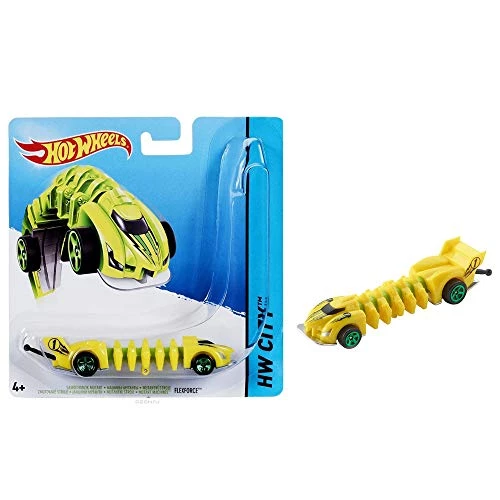 Mattel Hot Wheels Mutant Machines ~ Flexforce ~ Yellow And Green ~ BBY90 ~ Unique Slithering Action Car 5 Mattel Hot Wheels Mutant Machines ~ Flexforce ~ Yellow And Green ~ BBY90 ~ Unique Slithering Action Car
