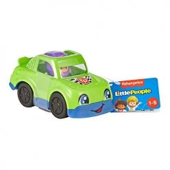 Fisher-Price Little People Race Car, Push-Along Vehicle And Figure Set For Toddlers And Preschool Kids Ages 1-5 Years
