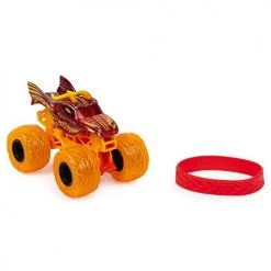 Monster Jam 2020 Spin Master 1:64 Diecast Monster Truck With Wristband: Elementals Trucks Fire Dragon