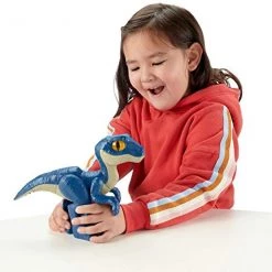 Fisher-Price Imaginext Jurassic World Raptor XL, Extra Large Dinosaur Figure For Preschool Kids Ages 3 To 8 Years
