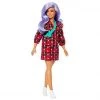 Barbie Fashionistas Doll #157, Curvy With Lavender Hair Wearing Red Plaid Dress, White Cowboy Boots & Teal Cross-Body Cactus Bag, Toy For Kids 3 To 8 Years Old
