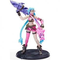 Toy Choo Choo All Toys League Of Legends, Official 4-Inch Jinx Collectible Figure With Premium Details And 2 Accessories, The Champion Collection, Collector Grade, Ages 12 And Up