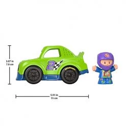 Fisher-Price Little People Race Car, Push-Along Vehicle And Figure Set For Toddlers And Preschool Kids Ages 1-5 Years