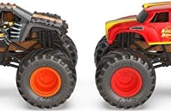 Monster Jam Color Change Max D Vs. Radical Rescue Monster Trucks Spin Master
