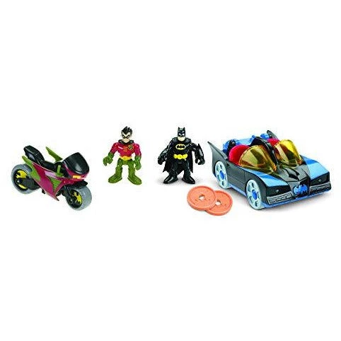 Toy Choo Choo Fisher Price Imaginext DC Super Friends Batmobile & Cycle With Batman & Robin Action Figures 1 Toy Choo Choo Fisher Price Imaginext DC Super Friends Batmobile & Cycle With Batman & Robin Action Figures