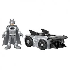 Imaginext DC Super Friends Slammers Vehicle & Mystery Figure Sets - GNN49 - Unopened Identified Blind Box ~ Batman Metallic And Batmobile ~ Series 1
