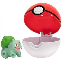 Toy Choo Choo Pokémon Pokemon Clip 'N' Go Set - Features 2-Inch Bulbasaur Figure & Poke Ball - Perfect For Any Trainer