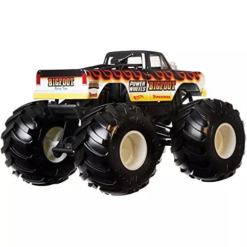 Hot Wheels Monster Trucks 1:24 Scale Vehicles, Collectible Die-Cast Metal Toy Trucks With Giant Wheels & Stylized Chassis, Gift For Kids Ages 3 Years Old & Up 4 Hot Wheels Monster Trucks 1:24 Scale Vehicles, Collectible Die-Cast Metal Toy Trucks With Giant Wheels & Stylized Chassis, Gift For Kids Ages 3 Years Old & Up