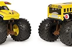 Monster Jam 2021 Color Change 2-pack El Toro Loco Yellow Vs Higher Education School Bus 1:64 Scale Die-Cast Monster Trucks