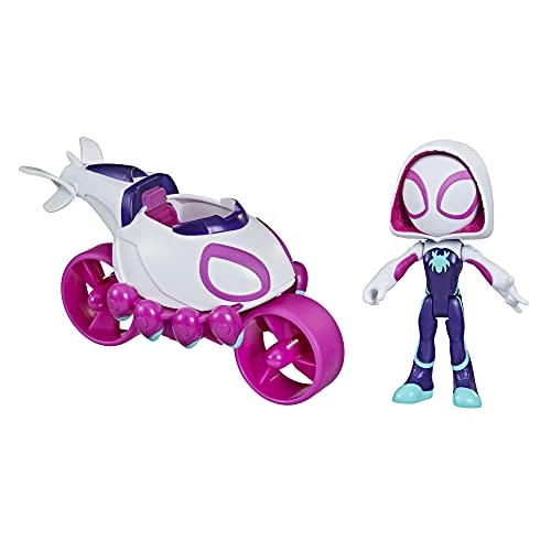 Marvel Spidey And His Amazing Friends Ghost-Spider Action Figure And Copter-Cycle Vehicle, For Kids Ages 3 And Up 1 Marvel Spidey And His Amazing Friends Ghost-Spider Action Figure And Copter-Cycle Vehicle, For Kids Ages 3 And Up