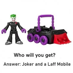 DC Comics Imaginext DC Super Friends Slammers Vehicle & Mystery Figure Sets - GNN50 - Unopened Identified Blind Box ~ Joker Tuxedo And Laff Mobile ~ Series 1