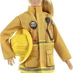 Barbie Firefighter Playset With Blonde Doll (12-in), Role-Play Clothing & Accessories: Extinguisher, Megaphone, Hydrant, Dalmatian Puppy, Great Gift For Ages 3 Years Old & Up
