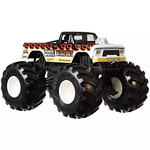 Hot Wheels Monster Trucks 1:24 Scale Vehicles, Collectible Die-Cast Metal Toy Trucks With Giant Wheels & Stylized Chassis, Gift For Kids Ages 3 Years Old & Up 1 Hot Wheels Monster Trucks 1:24 Scale Vehicles, Collectible Die-Cast Metal Toy Trucks With Giant Wheels & Stylized Chassis, Gift For Kids Ages 3 Years Old & Up