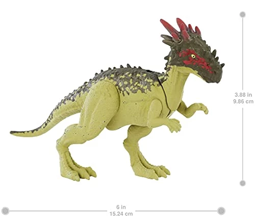 Mattel Jurassic World Wild Pack Dracorex Herbivore Dinosaur Action Figure Toy With Movable Joints, Realistic Sculpting & Attack Feature, Kids Gift Ages 3 Years & Older 2 Mattel Jurassic World Wild Pack Dracorex Herbivore Dinosaur Action Figure Toy With Movable Joints, Realistic Sculpting & Attack Feature, Kids Gift Ages 3 Years & Older