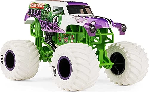 Spin Master Monster Jam, Official Inverse Grave Digger (White) Monster Truck, Die-Cast Vehicle, 1:24 Scale 2 Spin Master Monster Jam, Official Inverse Grave Digger (White) Monster Truck, Die-Cast Vehicle, 1:24 Scale