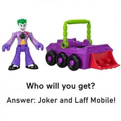 Imaginext DC Super Friends Slammers Vehicle & Mystery Figure Sets - GNN50 - Unopened Identified Blind Box ~ Joker And Laff Mobile ~ Series 1 DC Comics