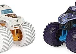 Monster Jam 2021 Spin Master 1:64 Diecast Exclusive Gears And Galaxies 'W' Whiplash Vs Monster Mutt Dalmatian