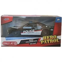 DieCast Jada Hero Patrol Dodge Challenger SRT8, [1:32 Scale] Black
