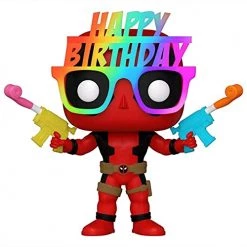 Funko Pop Marvel Birthday Glasses Deadpool