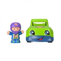Fisher-Price Little People Race Car, Push-Along Vehicle And Figure Set For Toddlers And Preschool Kids Ages 1-5 Years