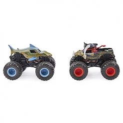 Monster Jam Color Change Megalodon Vs Pirate's Curse - 1:64 Scale Double Pack Spin Master 9 Monster Jam Color Change Megalodon Vs Pirate's Curse - 1:64 Scale Double Pack Spin Master