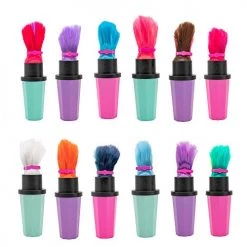 Glam Crush GlamCrush Crush-It Girls, 3-inch Dolls, Brush Case, Eyeshadow Crush, 1 Mystery Glamcessory, Hair Barrette, Makeup Spatula With Sponge, Pretend Makeup Toy Accessories For Kids, 1 Style Chosen At Random All Toys