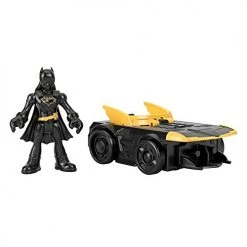 Imaginext DC Super Friends Slammers Vehicle & Mystery Figure Sets - GNN49 - Unopened Identified Blind Box ~ Batman Cassandra Cain Batgirl And Batmobile ~ Series 1