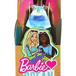 Barbie Loves The Ocean Beach-Themed Doll (11.5-inch Brunette), Made From Recycled Plastics, Wearing Fashion & Accessories, Gift For 3 To 7 Year Olds Mattel 11 Barbie Loves The Ocean Beach-Themed Doll (11.5-inch Brunette), Made From Recycled Plastics, Wearing Fashion & Accessories, Gift For 3 To 7 Year Olds Mattel