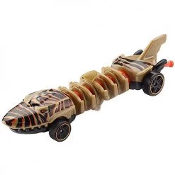 Mattel Hot Wheels Mutant Machines ~ Street Shark ~ Gold And Black ~ BBY91 ~ Unique Slithering Action Car