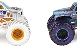 Monster Jam 2021 Spin Master 1:64 Diecast Exclusive Gears And Galaxies Blue Thunder Vs Grave Digger
