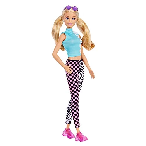 Mattel Barbie Fashionistas Doll #158 With Blonde Hair With Malibu Dress And Leggings, Toy For Kids 3 To 8 Years Old 4 Mattel Barbie Fashionistas Doll #158 With Blonde Hair With Malibu Dress And Leggings, Toy For Kids 3 To 8 Years Old