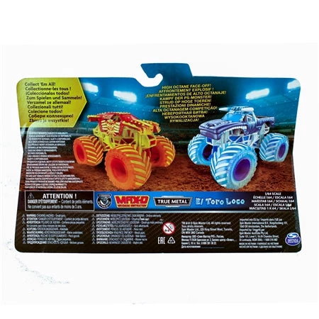 Spin Master Monster Jam Fire & Ice Limited Edition Max D Fire And El Toro Loco Ice 1:64 Scale Truck 2 Pack 3 Spin Master Monster Jam Fire & Ice Limited Edition Max D Fire And El Toro Loco Ice 1:64 Scale Truck 2 Pack