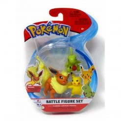 Pokemon Battle Figure Set Flareon, Larvitar & Pikachu Pokémon